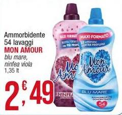 Mon Amour - Ammorbidente 54 Lavaggi Blu Mare, Ninfea Viola