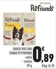 Conad - Snack Per Cani Petfriends 