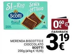 Scotti - Merenda Biscotto E Cioccolato