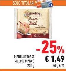 Mulino Bianco - Piadelle Toast