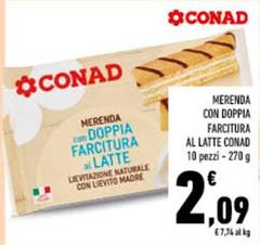 Conad - Merenda Con Doppia Farcitura Al Latte