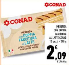Conad - Merenda Con Doppia Farcitura Al Latte