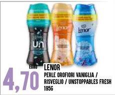 Lenor - Perle Orofiori Vaniglia / Risveglio / Unstoppables Fresh