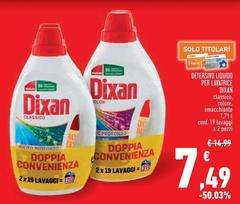 Dixan - Detersivo Liquido Per Lavatrice
