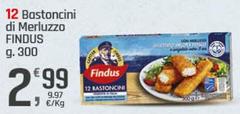 Findus - 12 Bastoncini Di Merluzzo