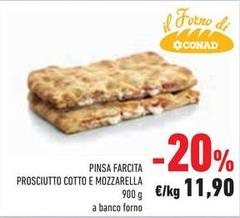 Conad - Pinsa Farcita Prosciutto Cotto E Mozzarella
