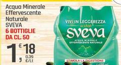 Sveva - Acqua Minerale Effervescente Naturale 6 Bottiglie Da Cl. 50