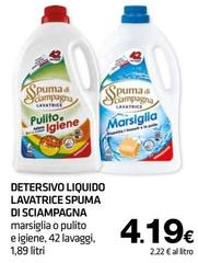 Spuma di Sciampagna - Detersivo Liquido Lavatrice