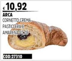 Arca - Cornetto Crema Pasticcera E Amarena