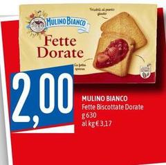 Mulino Bianco - Fette Biscottate Dorate