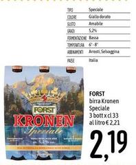 Forst - Birra Kronen Speciale