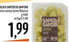 Saper di sapori - Uva Senza Semi Bianca