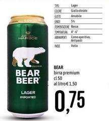Bear Beer - Birra Premium