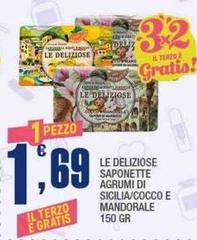 I deliziosi - Saponette Agrumi Di Sicilia/Cocco E Mandorale