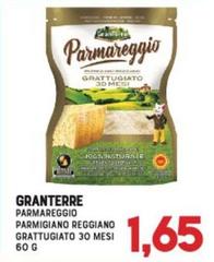 Granterre - Parmareggio Parmigiano Reggiano Grattugiato 30 Mesi