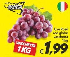 Uva Rosè Red Globe Vaschetta
