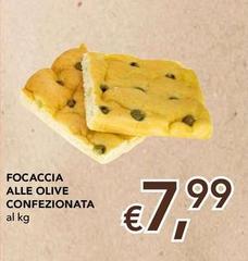Focaccia Alle Olive Confezionata