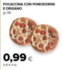 Focaccina Con Pomodorini E Origano