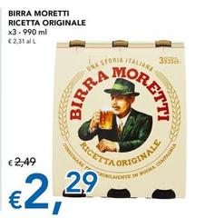 Moretti - Birra Ricetta Originale