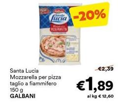 Galbani - Santa Lucia Mozzarella Per Pizza Taglio A Fiammifero