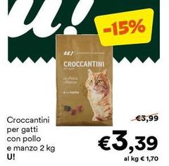 U! - Croccantini Per Gatti Con Pollo E Manzo