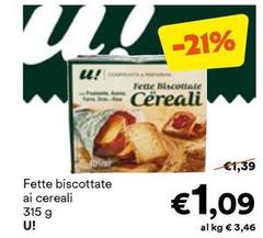 U! - Fette Biscottate Ai Cereali