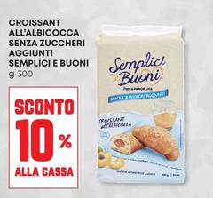 Semplici e buoni - Croissant All'Albicocca Senza Zuccheri Aggiunti