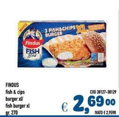 Findus - Fish & Cips Burger Xl
