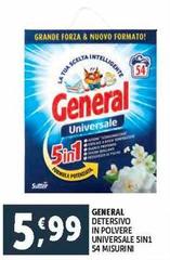 General - Detersivo In Polvere Universale 5in 1 54 Misurini