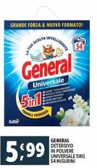 General - Detersivo In Polvere Universale 5 In 1 54 Misurini