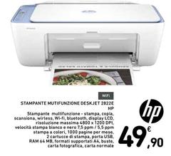 HP - Stampante Multifunzione Deskjet 2822E