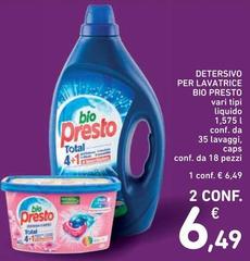 Bio Presto - Detersivo Per Lavatrice