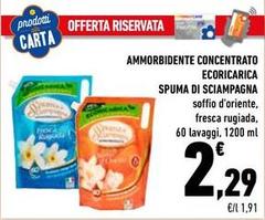 Spuma di Sciampagna - Ammorbidente Concentrato Ecoricarica