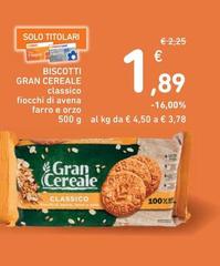 Gran cereale - Biscotti