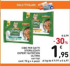 Ultima - Cibo Per Gatti Sterilizzati Expert Nutrition