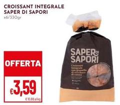 Saper di sapori - Croissant Integrale