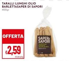 Saper di sapori - Taralli Lunghi Olio Barlettasaper Di Sapori