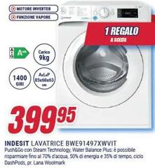 Indesit - Lavatrice Bwe91497xwvit