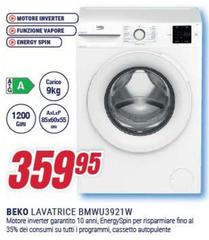 Beko - Lavatrice Bmwu3921w