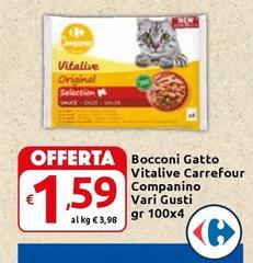 Selection carrefour - Bocconi Gatto Vitalive Companino