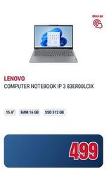 Lenovo - Computer Notebook IP 3 83ER00LCI X