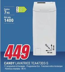 Candy - Lavatrice TCA473D3-S