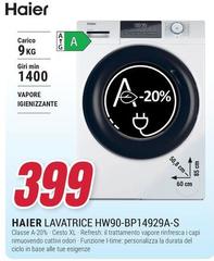 Haier - Lavatrice HW90-BP14929A-S