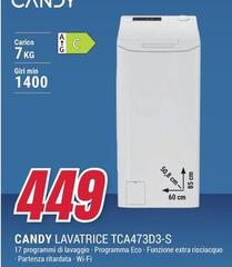 Candy - Lavatrice TCA473D3-S