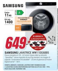 Samsung - Lavatrice WW11DG6B85