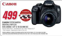 Canon - Fotocamera Digitale Reflex EOS 2000D + EF-S 18-55 Mm DC