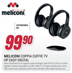 Meliconi - Coppia Cuffie Tv