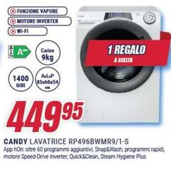 Candy - Lavatrice rp496bwmr9/1-s