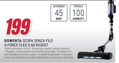 Rowenta - Scopa Senza Filo X-Force Flex 9.60 RH2037