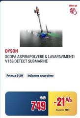 Dyson - Scopa Aspirapolvere & Lavapavimenti V15s Detect Submarine